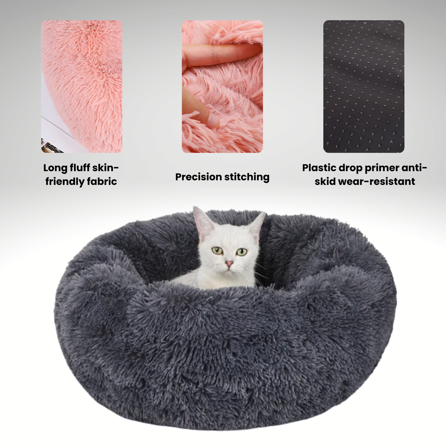 Ilummia FluffNest™ Calming Cat Bed