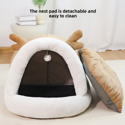 Ilummia CozyAntler™ Pet Cave
