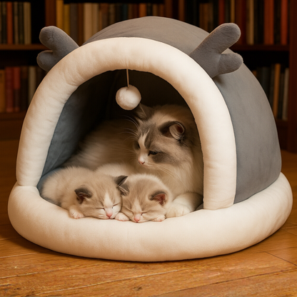 Ilummia CozyAntler™ Pet Cave