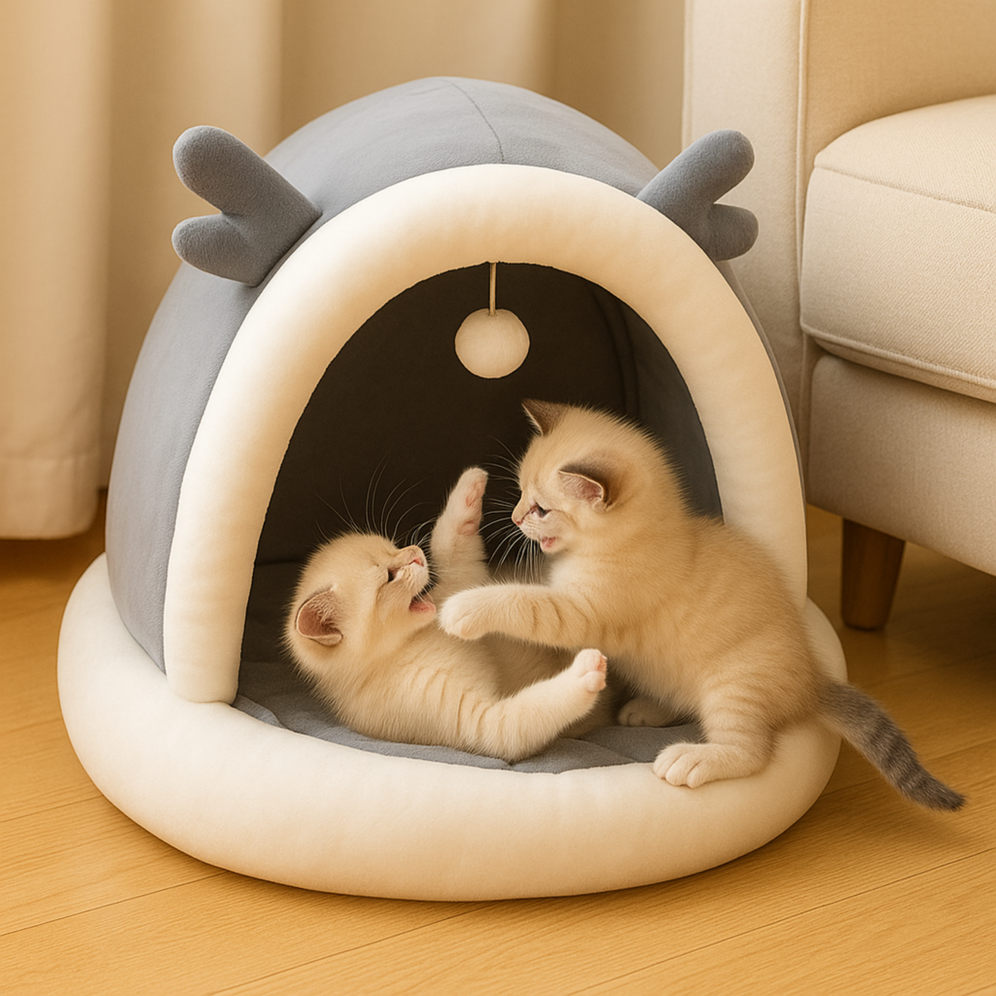 Ilummia CozyAntler™ Pet Cave